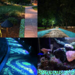 Set Of 200 Glow Stones: 100 Green And 100 Blue Glowing Pebbles For Parties—Party Supplies Set