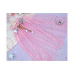 3-Piece Pink Princess Costumes - Pink Party Outfits With Crowns And Capes For Festive Occasions - Party Accessory Set