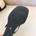 Women's Black Studded Thong Slippers, Soft Sole Casual Minimalist High Heel Flip Flops, 2026 New, Outdoor Summer Wear