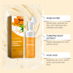 Jaysuing Turmeric Brightening Facial Cleanser With Built-In Silicone Brush, Gentle Oil Control Hydrating Pore Minimizing Face Wash