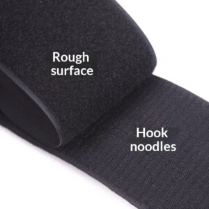 Black Luggage With Polyester Velcro Straps