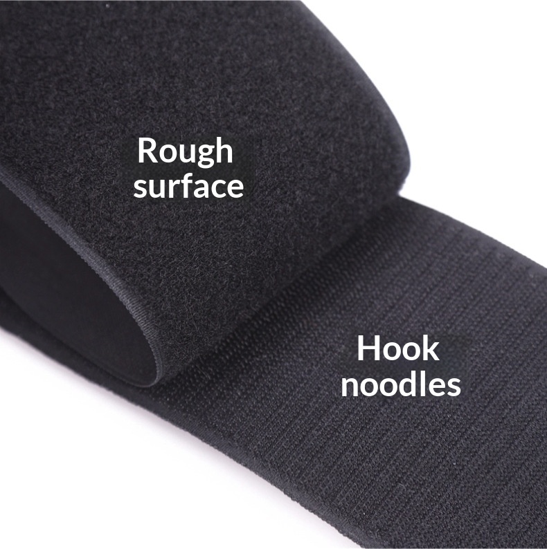 Black Luggage With Polyester Velcro Straps