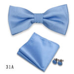 Mens Formalwear Accessory Burgundy Bow Tie Set