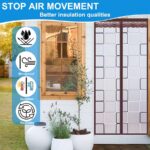 EVA Magnetic Thermal Insulating Door Curtain, Single Piece, Simple And Stylish Windproof Self-closing Door Curtain, For Home Living Room And Bedroom