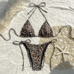 Womens Two-piece Swimsuit, Lace-up, Sexy Bikini For Hot Springs