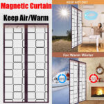 EVA Magnetic Thermal Insulating Door Curtain, Single Piece, Simple And Stylish Windproof Self-closing Door Curtain, For Home Living Room And Bedroom