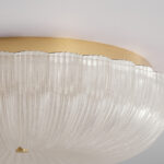 French-style Light-luxury Shimmering Sand-textured Ripple-edge Ceiling Light