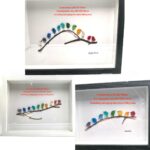 Three-dimensional Branch Sea Glass Rainbow Bird