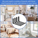4 8 Pack Rustic Shelf Brackets Scaffold Board Industrial Solid Steel Heavy Duty