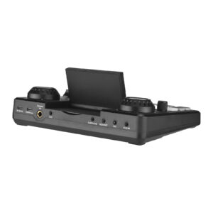 Audio Mixer Desktop Singing Audio Interface BT Wireless Accompaniment Plug And Play Display Screen Adjustable Height Rechargeable Sound Card Mixer For Live Streaming Podcasting OTG Transmission Black