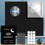 420D Blackout Fabric, Fully Opaque Curtains, Portable And Cut-to-size Sun-blocking Shade Curtains