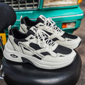 Men’s Sports Shoes, New 2026 Summer Breathable Mesh Running Shoes, Platform Dad Sneakers For Male Students