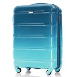 3-Piece Luggage Set - 20in Checked Suitcase with TSA Lock Travel Duffel Bag Wet-Dry Toiletry Bag,blue