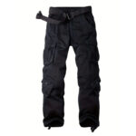 Men's Cargo Pants 3D Multi Pockets Loose Straight Leg Work Pants Wear Resistant Outdoor Casual Hiking Trousers Plus Size