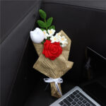 Handmade Crochet Flower Bouquet For Birthday,wedding,party Gift