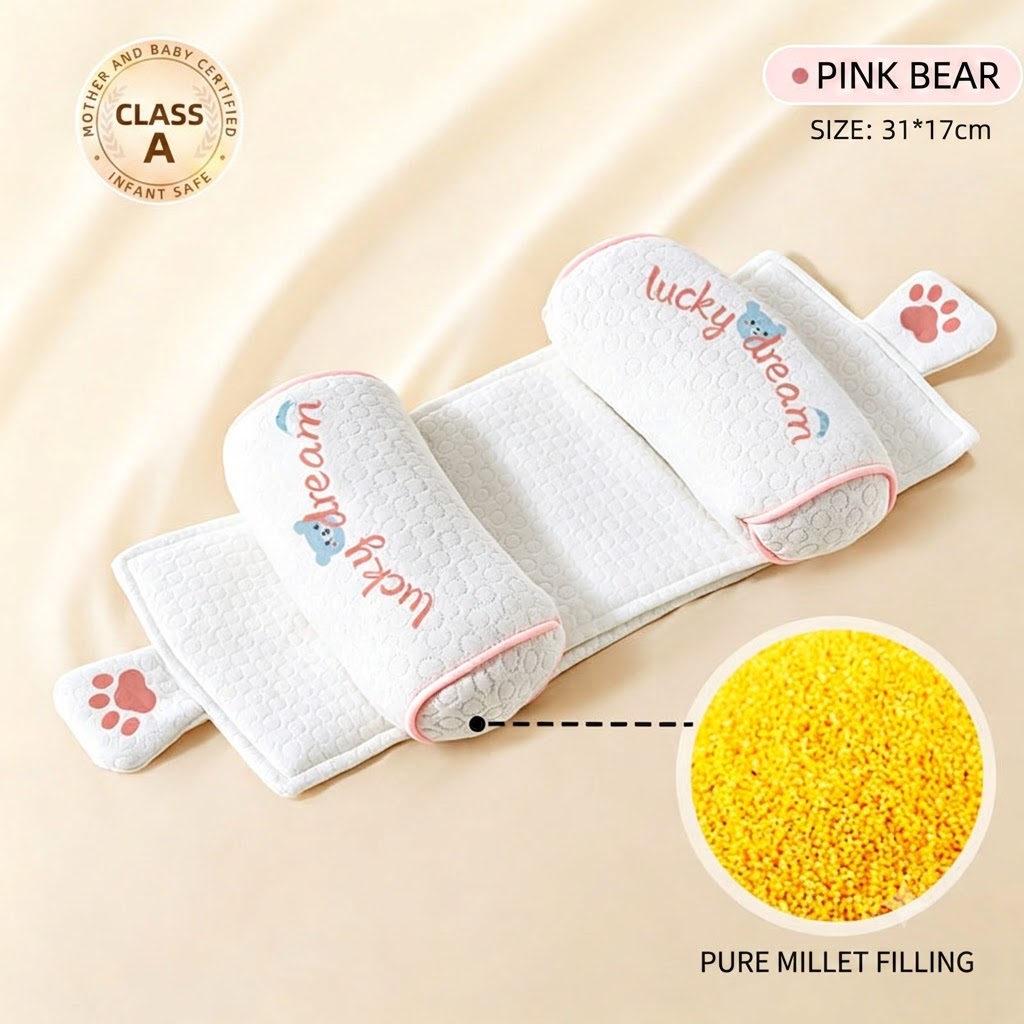 Baby Head Shaping Pillow Adjustable Flat Head Prevention Side Sleeping