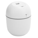Mini Humidifier Portable DC5V USB Plug In Aroma Essential Oil Diffuser With LED Night Light(White )