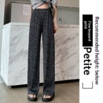 Tie-dye Slim-fit Wide-leg Floor-length Pants For Women