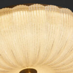 French-style Light-luxury Shimmering Sand-textured Ripple-edge Ceiling Light