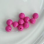 10mm Pumpkin Acrylic Beads, Solid Color PS Plastic Round Charms With Straight Hole For DIY Jewelry Making, Bracelets, Necklaces & Kids Crafts, Mixed Pastel Colors