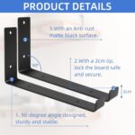 4 8 Pack Rustic Shelf Brackets Scaffold Board Industrial Solid Steel Heavy Duty