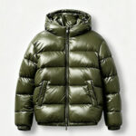 Mens Winter Cotton-padded Coat With Hood
