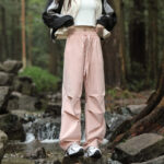American-style Pleated Cargo Pants For Men And Women
