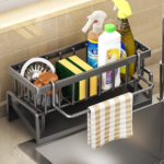 Cross-border Kitchen Sponge Rack, Draining Rack, Detergent Sorting, Multi-functional Rag Rack, Countertop Storage And Shelving Rack