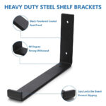 4 8 Pack Rustic Shelf Brackets Scaffold Board Industrial Solid Steel Heavy Duty