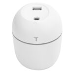 Mini Humidifier Portable DC5V USB Plug In Aroma Essential Oil Diffuser With LED Night Light(White )