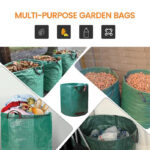 2X 500 2X272 L Large Garden Waste Bags Refuse Heavy Duty Sacks Grass Leaves Rubbish Bag