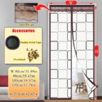 EVA Magnetic Thermal Insulating Door Curtain, Single Piece, Simple And Stylish Windproof Self-closing Door Curtain, For Home Living Room And Bedroom