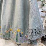 Japanese-style Forest-inspired Fresh And Vintage Elastic-waist Design