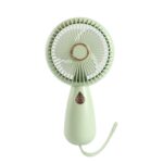 USB-Charged Simple Handheld Portable Mini Fan With LED