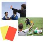 Sports Referee Card Set: Soccer Whistles, Red And Yellow Referee Cards, Stainless Steel Whistle