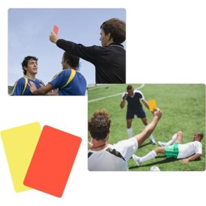 Sports Referee Card Set: Soccer Whistles, Red And Yellow Referee Cards, Stainless Steel Whistle