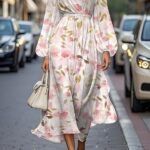 Printed Casual Womens Long Dress