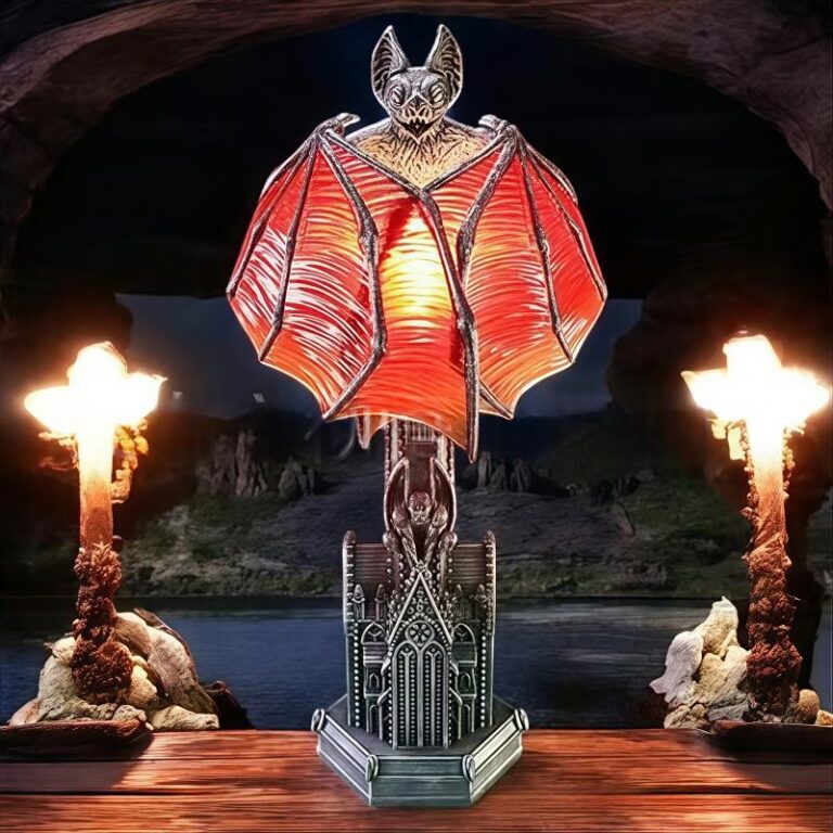 Bat Wing Table Lamp Halloween Resin Ornaments