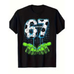 Men's And Women's Pure Cotton Round Neck Short-sleeved Printed T-shirt Top