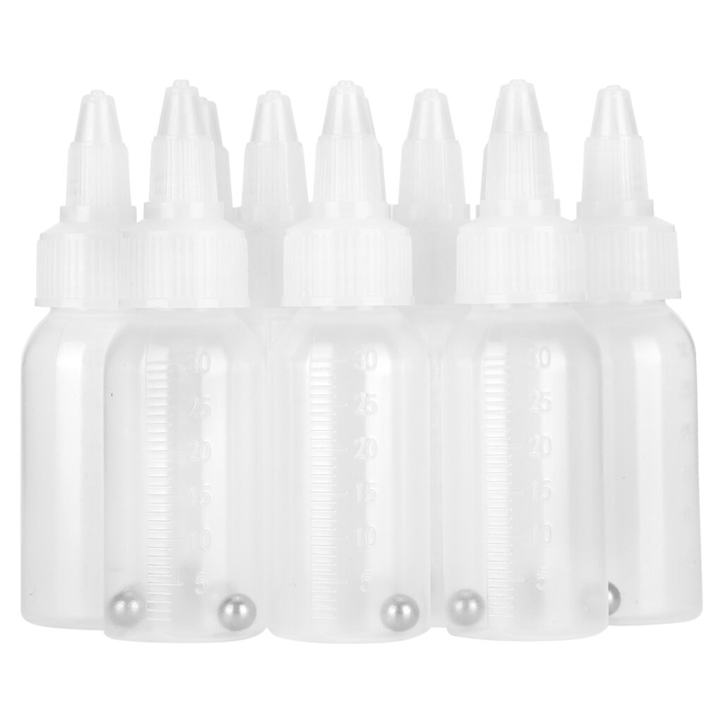 30ml Empty Paint Bottle Corrosion Resistance Squirt Pigment Condiment Container With Scale