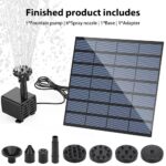 Garden Solar Water Pond Pump Powered Panel Kit Outdoor Pool Fountain Submersible