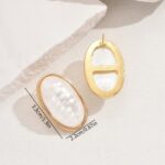 Cross-border European American Women Stud Earrings, Niche Premium Texture Large Faux Pearl Design, Versatile Fashion Ear Jewelry For Ladies