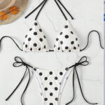 Womens Two-piece Swimsuit, Lace-up, Sexy Bikini For Hot Springs