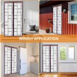 Classic Country-style EVA Polyethylene Air Conditioner Door Curtain, Magnetic Closure, Windproof, Blocks Cold Air, Smoke Barrier, Easy To Install, Suitable For All Seasons, Waterproof, Unlined, Plain