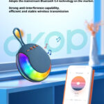 KP-834 Model New Portable Wireless Bluetooth Speaker Compact Outdoor Little Steel Cannon With Ambient Light And Subwoofer Bass