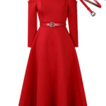 Womens Fashionable Casual Puff-sleeve Dress