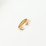 Gesture Ring Titanium Steel 18k Gold Plating