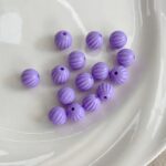 10mm Pumpkin Acrylic Beads, Solid Color PS Plastic Round Charms With Straight Hole For DIY Jewelry Making, Bracelets, Necklaces & Kids Crafts, Mixed Pastel Colors