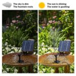 Garden Solar Water Pond Pump Powered Panel Kit Outdoor Pool Fountain Submersible