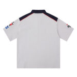 American Retro Fashion Racing Letter Lapel Embroidery Niche